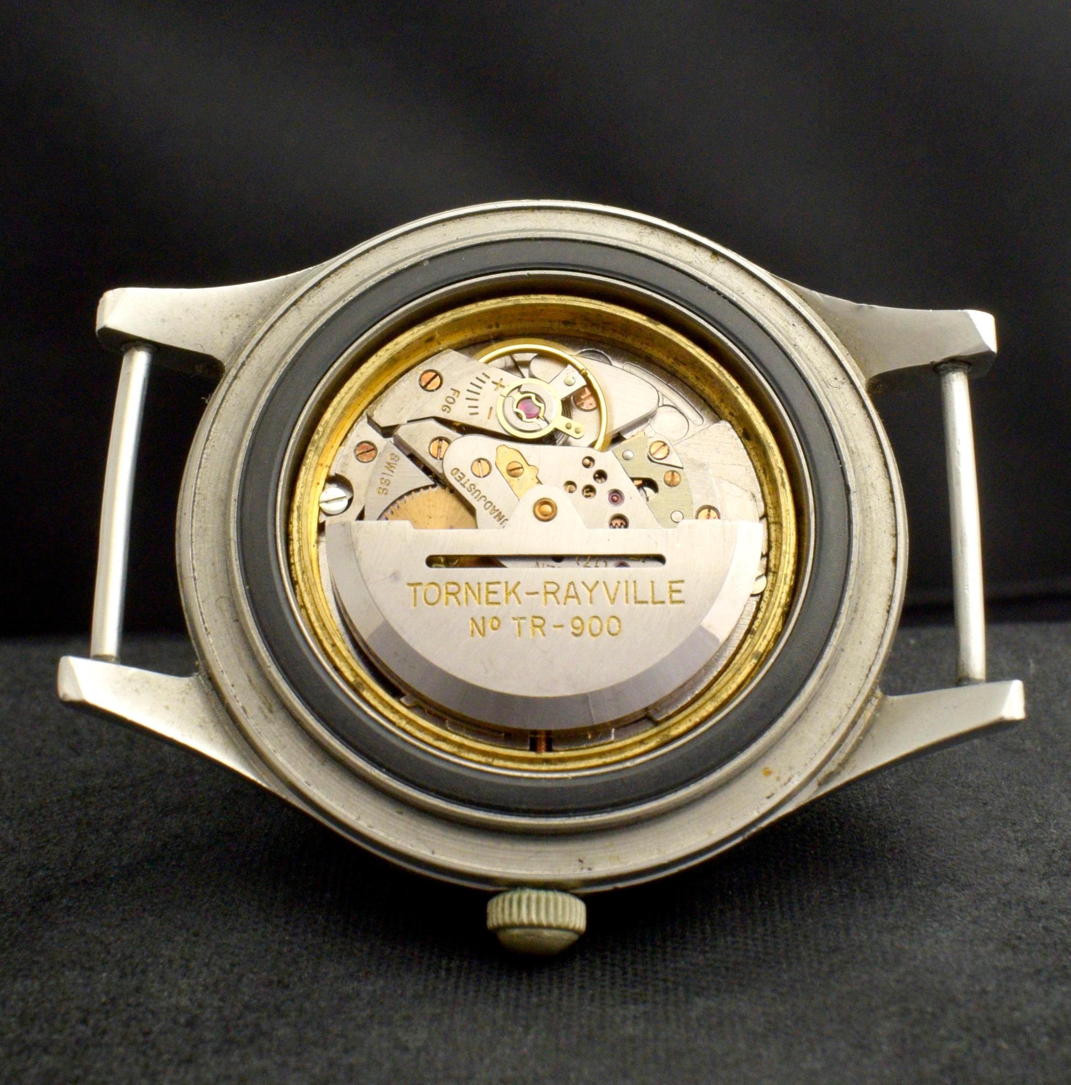 Rare Blancpain Steel Tornek Rayville TR900 U.S. Military Diver Watch, 1960s 1