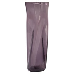 Rare Blenko Vase Lilac Glass, Signed, Mid Century Modern 1959-1960
