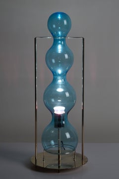 Rare Blown Glass Table Lamp by Jeannot Cerutti for VeArt
