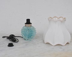 Rare Blu Table Lamp in Rostrato Murano Glass Vase for Barovier & Toso, 1950s