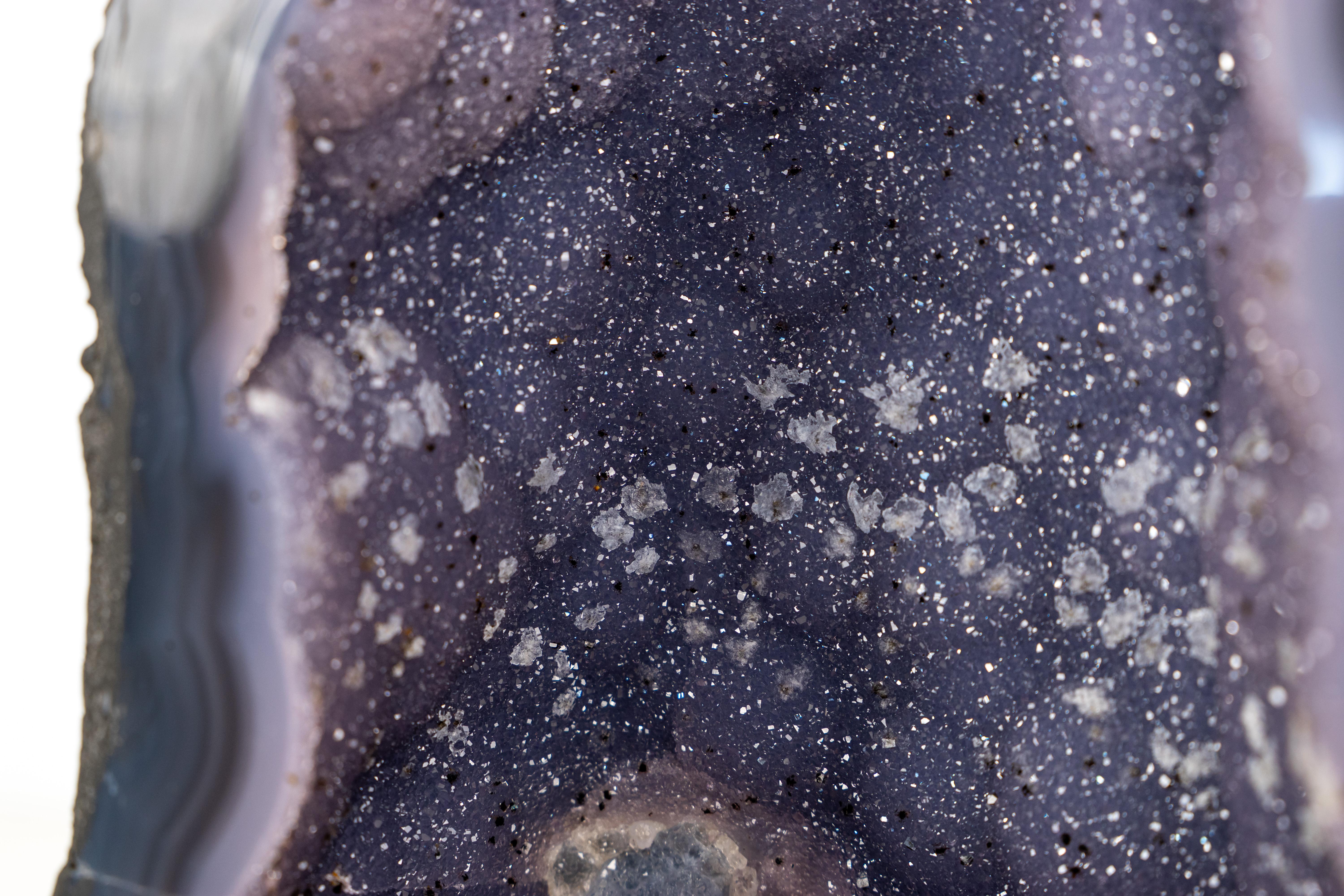 Raro geode cattedrale di agata blu in vendita 2