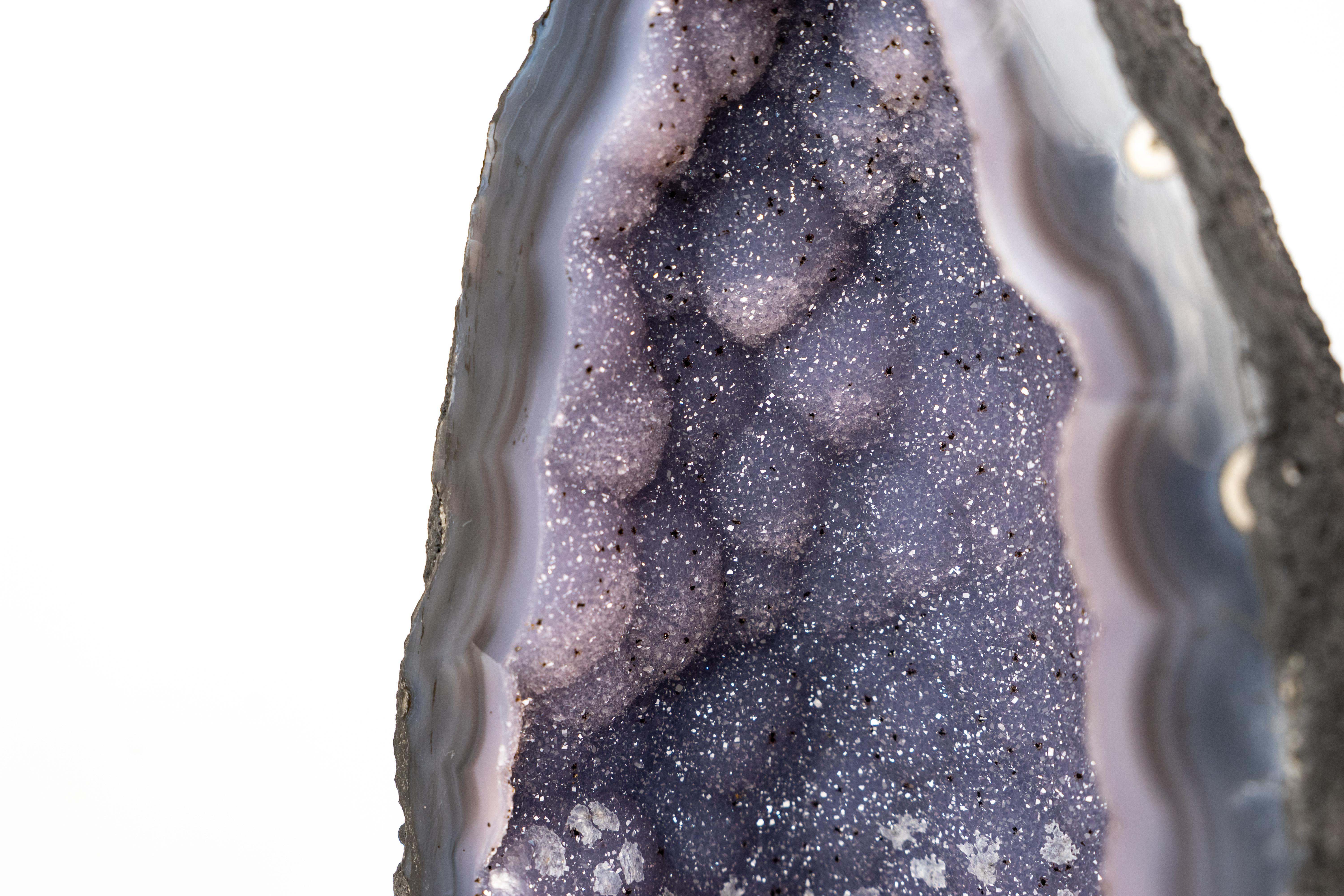 Raro geode cattedrale di agata blu in vendita 3