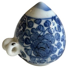 Rare Blue and White Bird Feeder from the Hatcher Cargo