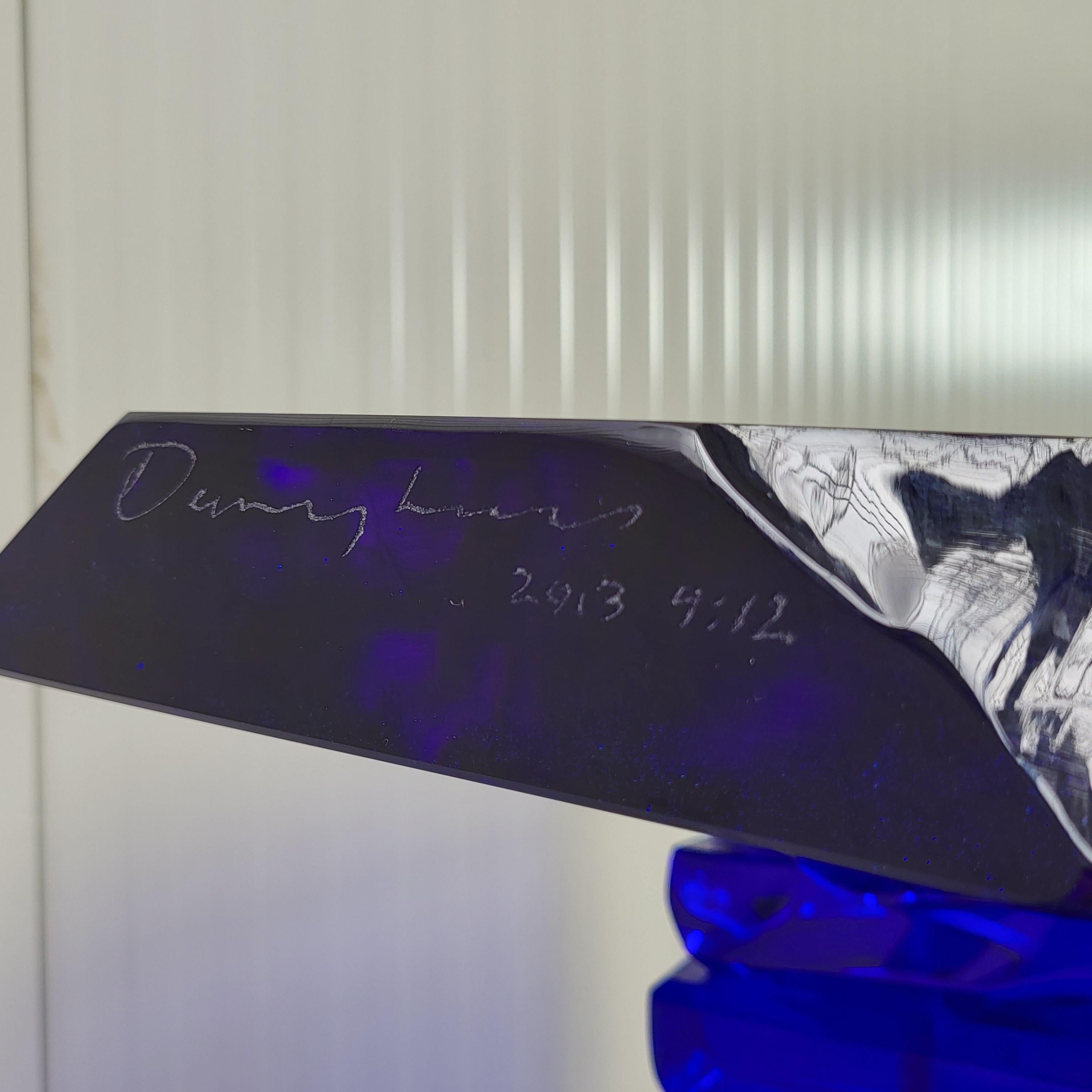 XXIe siècle et contemporain Rare table bleu caramel par Danny Lane 4 de 12, Londres 2010 en vente