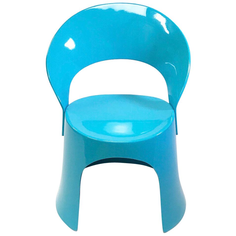 Rare Blue Chair by Nanna Ditzel for Domus Danica, Denmark, 1969