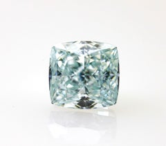 Rare Blue Diamond - 0.51ct Natural Loose Fancy Light Greenish Blue GIA VS1