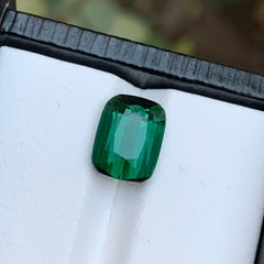 Seltener blaugrüner natürlicher Turmalin, loser Edelstein, 4,35 Ct-Kissenschliff für Ring