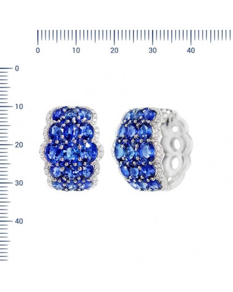 Earrings  Gold 14 K
Diamond 116-Round 57-0,53-5/5A
Blue Sapphire 30-Round-9,57 (4)/2A
Blue Sapphire 24-Round-0,6 (3)/3C
Weight 10,46

With a heritage of ancient fine Swiss jewelry traditions, NATKINA is a Geneva based jewellery brand, which creates