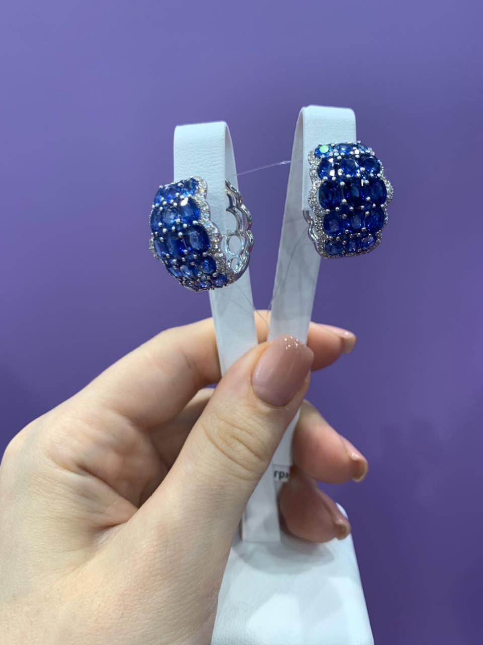 pure sapphire earrings
