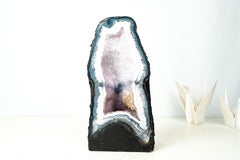 Rare Blue & White Lace Agate Cathedral Geode