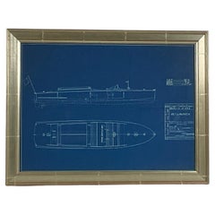 Vintage Rare Boat Blueprint from George Lawley
