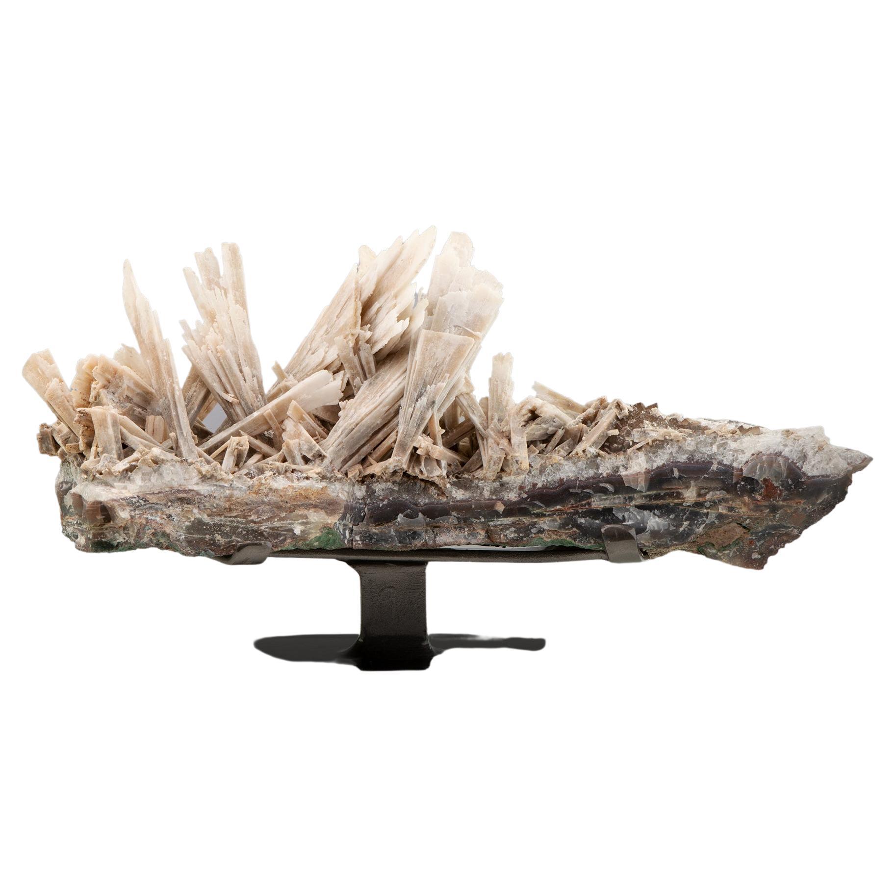 Rare quartz en forme de bateau d'après un pseudomorphe d'anhydrite en vente