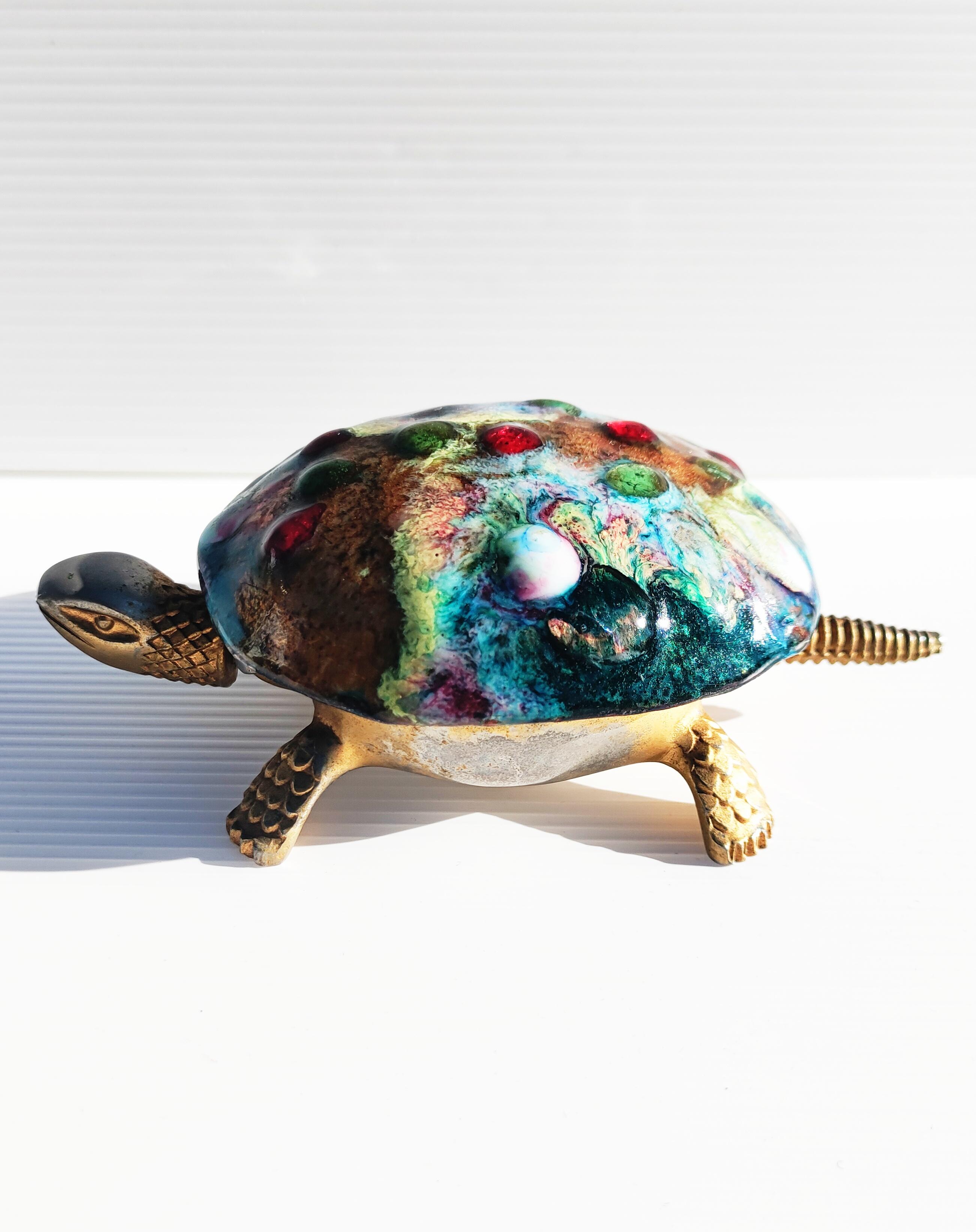 Rare Boj Brass Turtle Hotel Call Bell by Eibar, Spain, 1960s For Sale 2