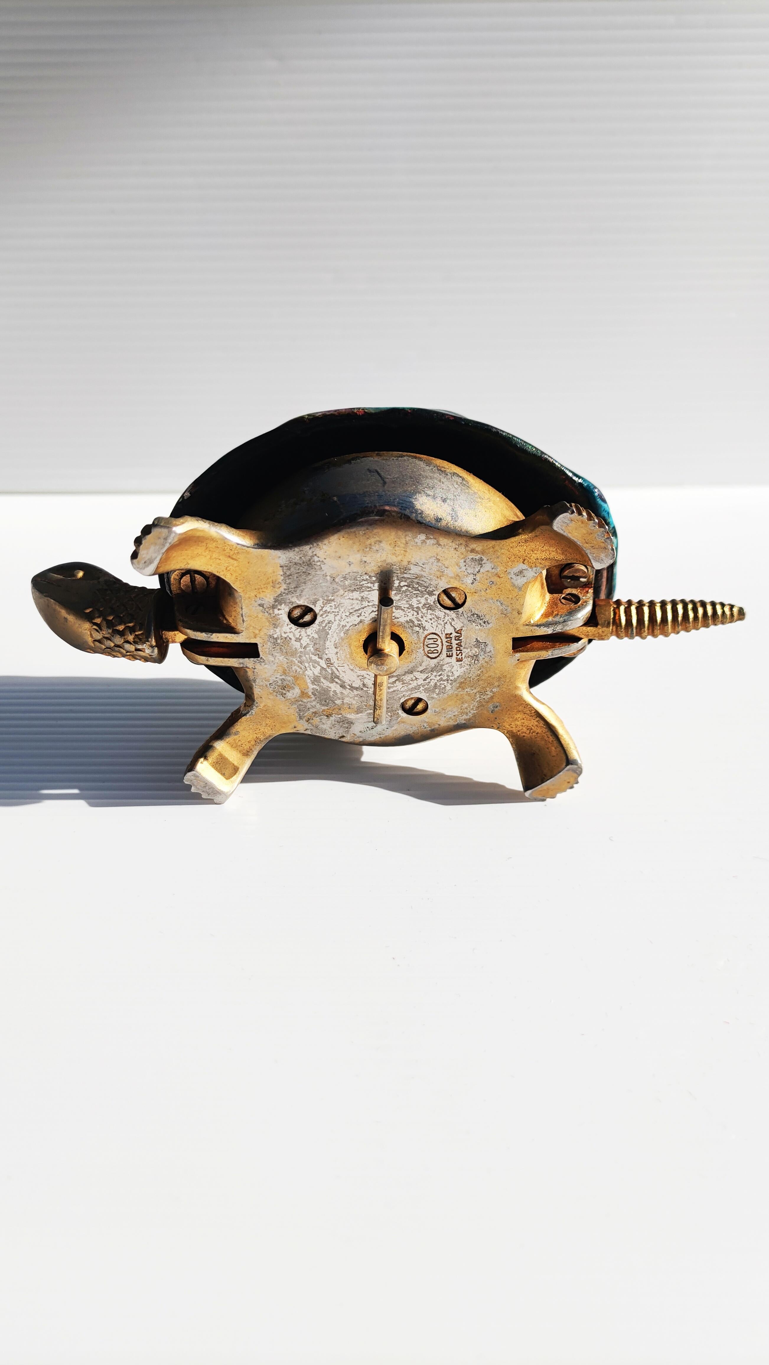 Rare Boj Brass Turtle Hotel Call Bell by Eibar, Spain, 1960s For Sale 3
