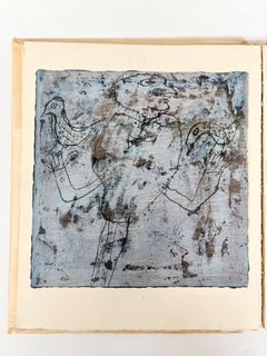 Rare book by Jean Dubuffet, *Anvouaiaje par in ninbesil avec de zimaje*, 9 lithographs