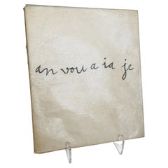 Rare book by Jean Dubuffet, *Anvouaiaje par in ninbesil avec de zimaje*, 9 lithographs