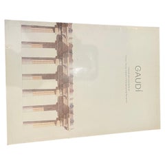 Rare Book with 20 Frameable Prints by Antonio Gaudi Architecture Barcelona