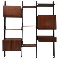 Rare Bookcase by Luciano Frigerio di Desio Milano, 1960s