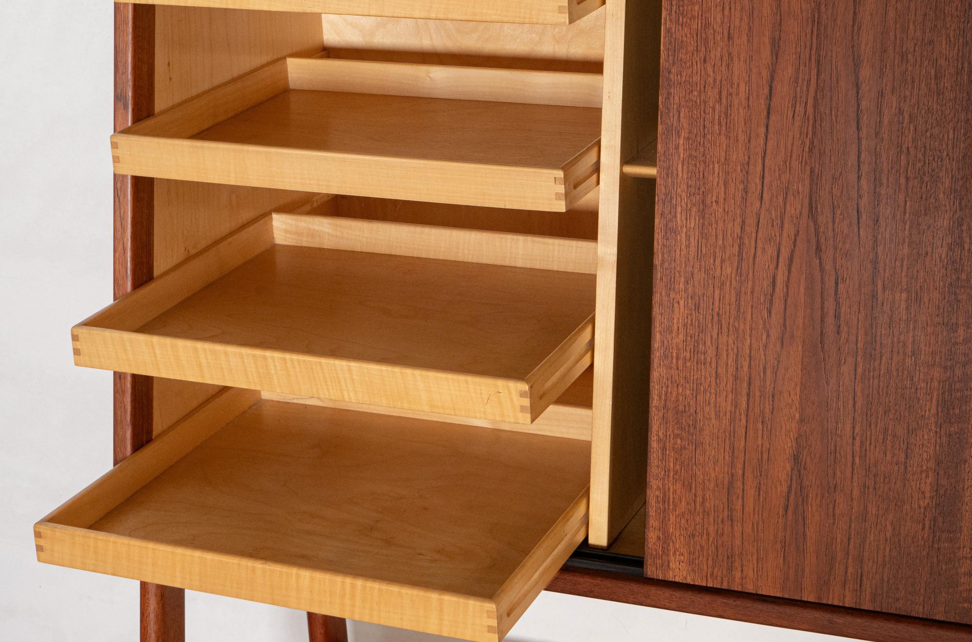 Rare Bookshelf Wall Unit by Arne Vodder & Anton Borg for Vamo Møbelfabrik, 1950s 3