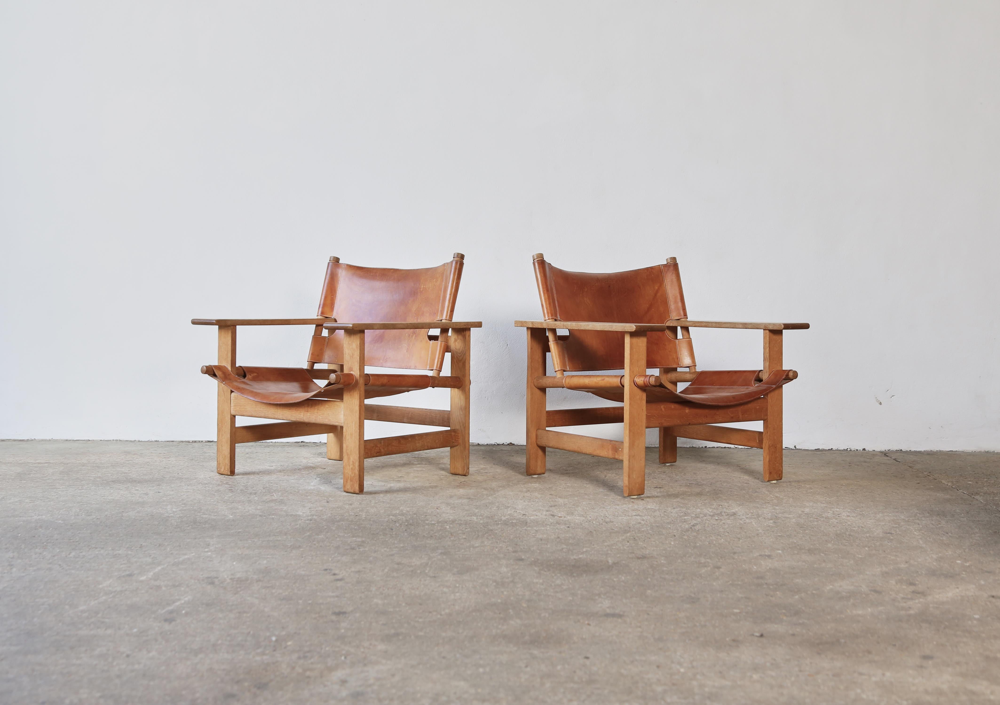 Mid-Century Modern Rare Borge Mogensen 2231 Chairs, Denmark, 1960s For Sale
