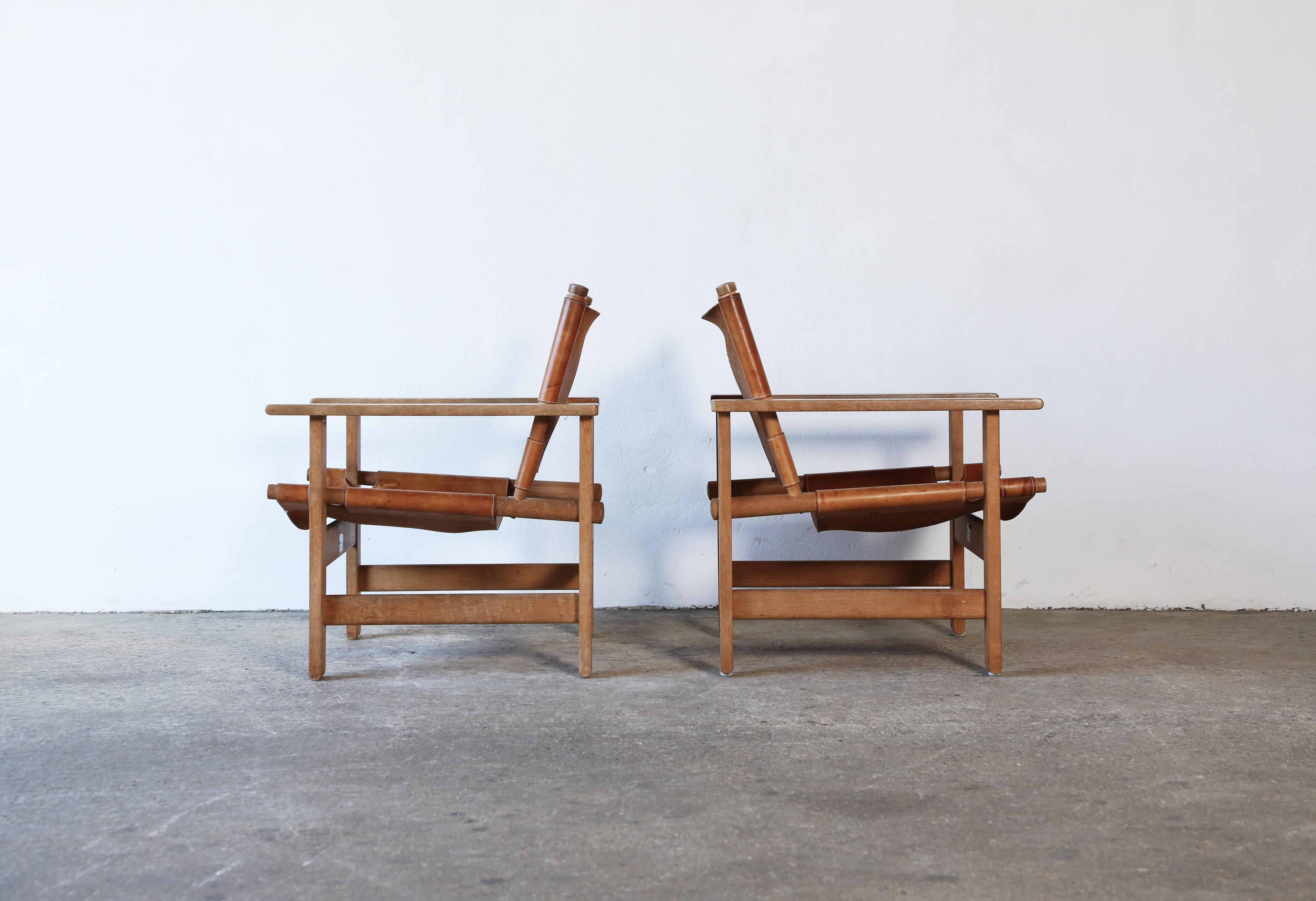 Rare Borge Mogensen 2231 Chairs, Denmark, 1960s For Sale 2