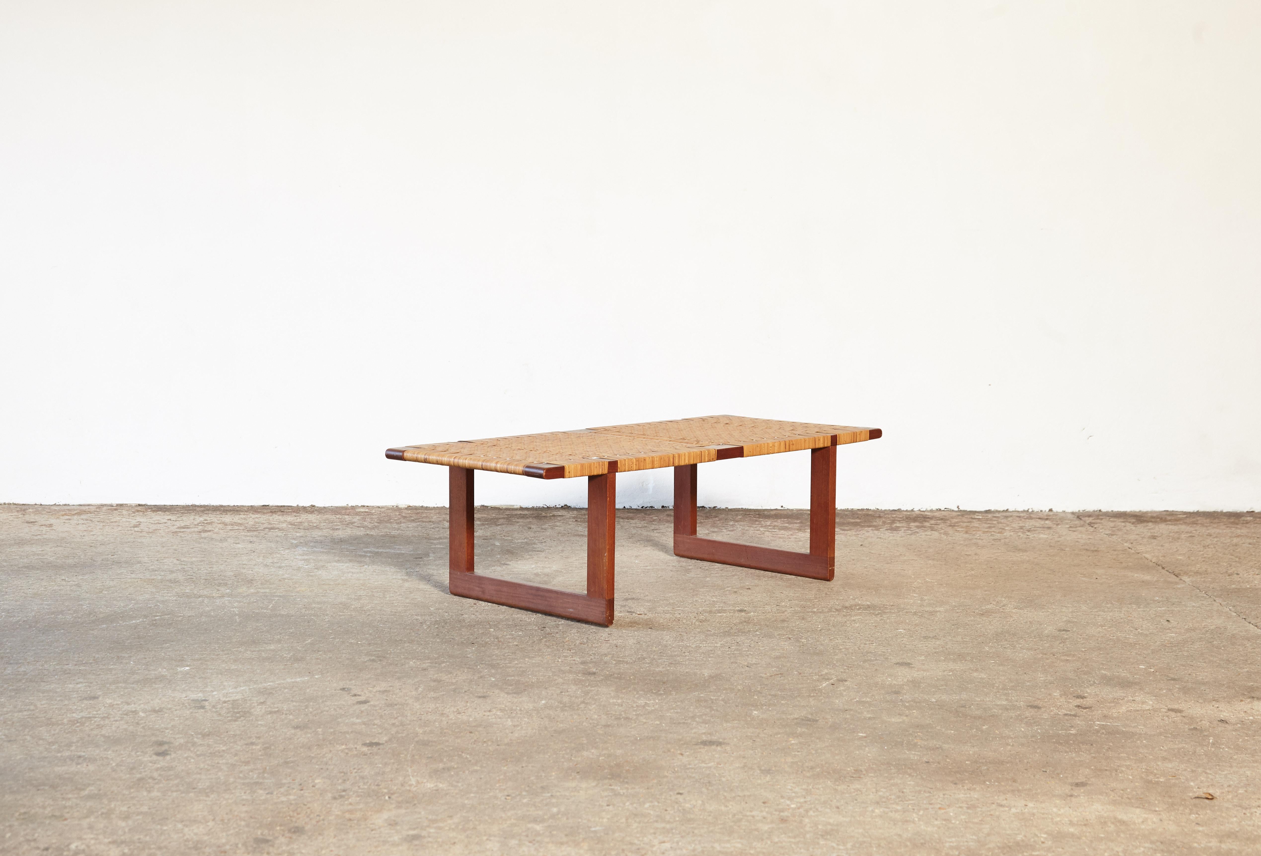 Rare Borge Mogensen Bench, Made by Erhard Rasmussen, Denmark, 1950s In Good Condition In London, GB