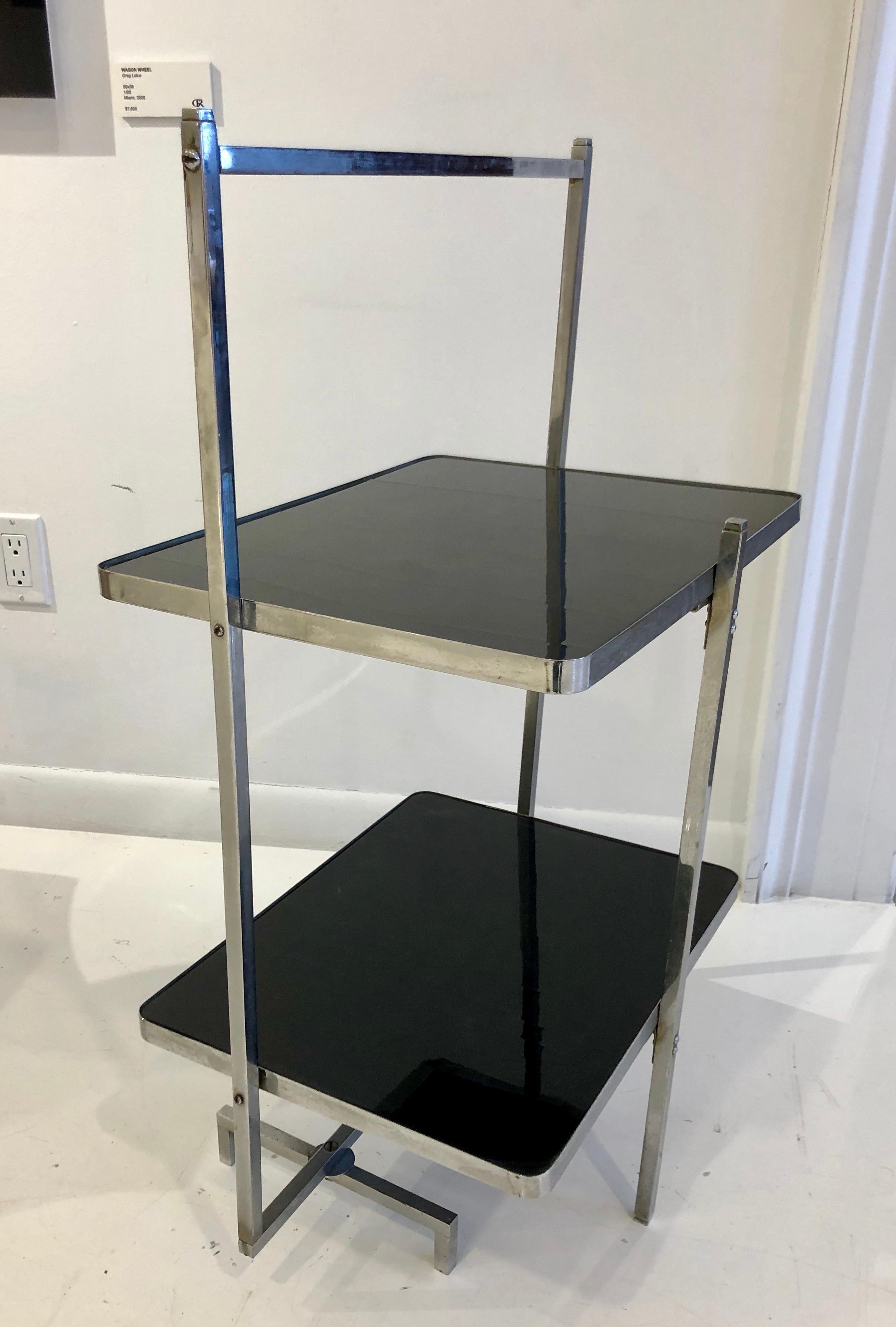 Streamlined Moderne Rare Boris Lacroix Folding Table For Sale