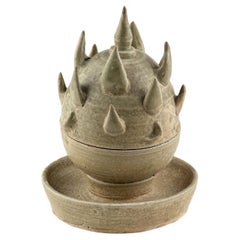 Rare Boshan Incense Burner Yue Celadon, Jin dynasty