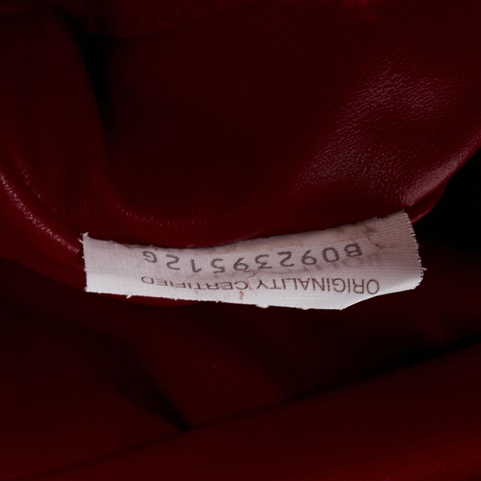 rare BOTTEGA VENETA Daniel Lee Runway red shearling fringe crossbody clutch For Sale 6