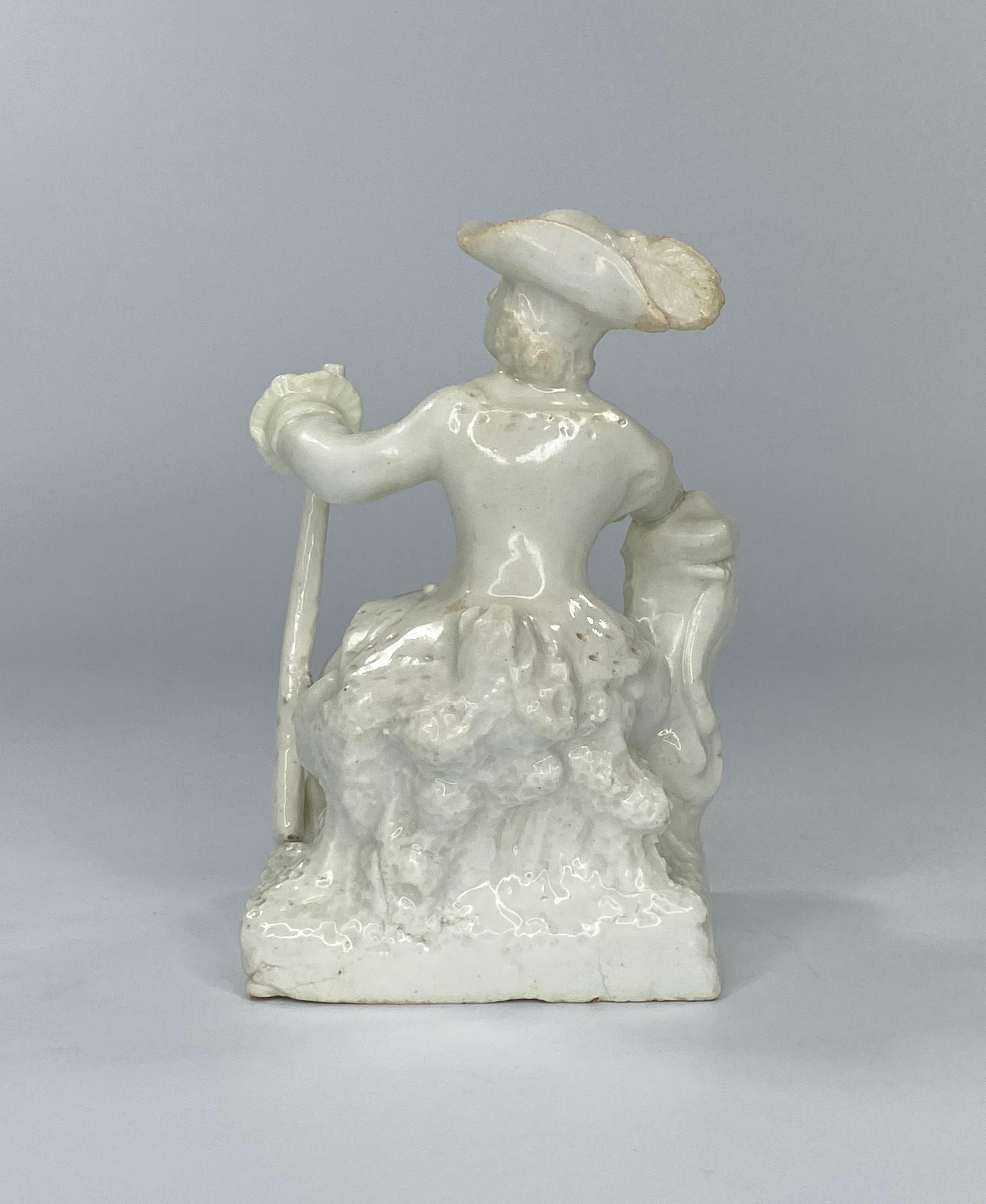 Rare Bow Porcelain Huntress, C. 1750 4