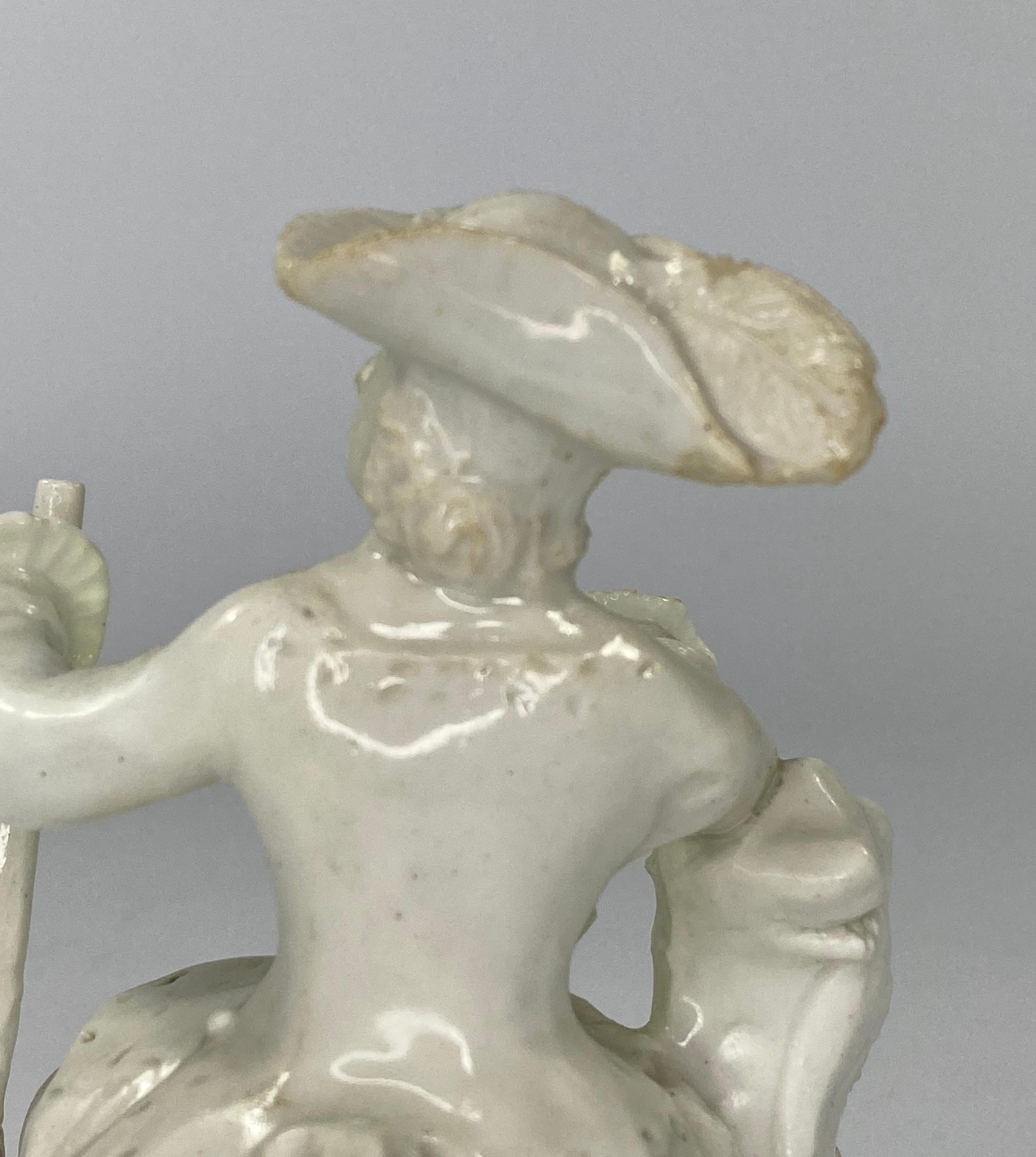 Rare Bow Porcelain Huntress, C. 1750 5