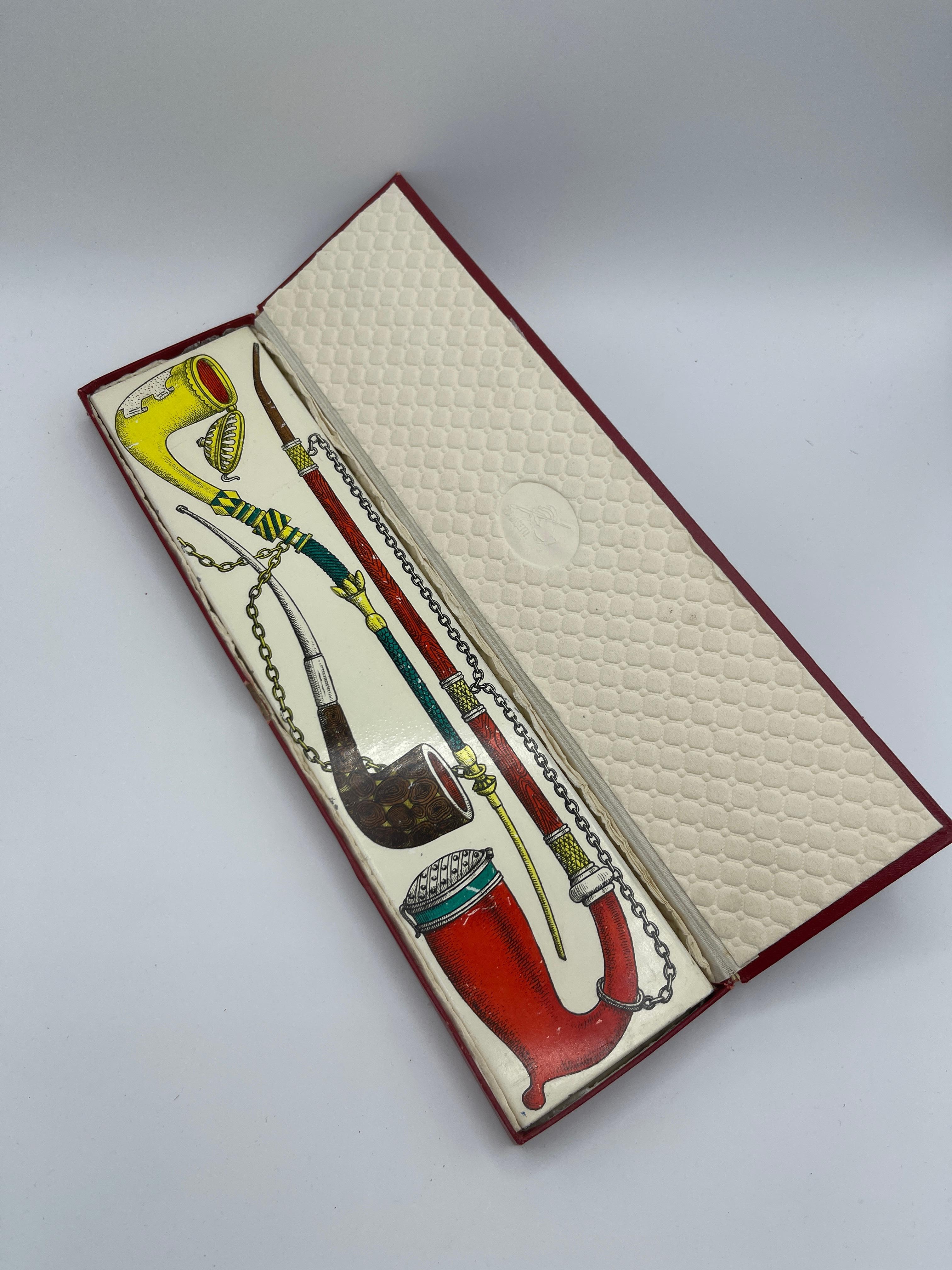 Italian Rare Box by Piero Fornasetti from 50's For Sale