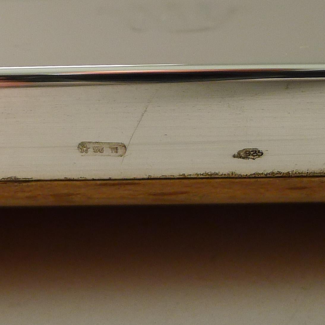 Raro marco de fotografía Rolex de plata de ley en caja c.1980 en venta 4