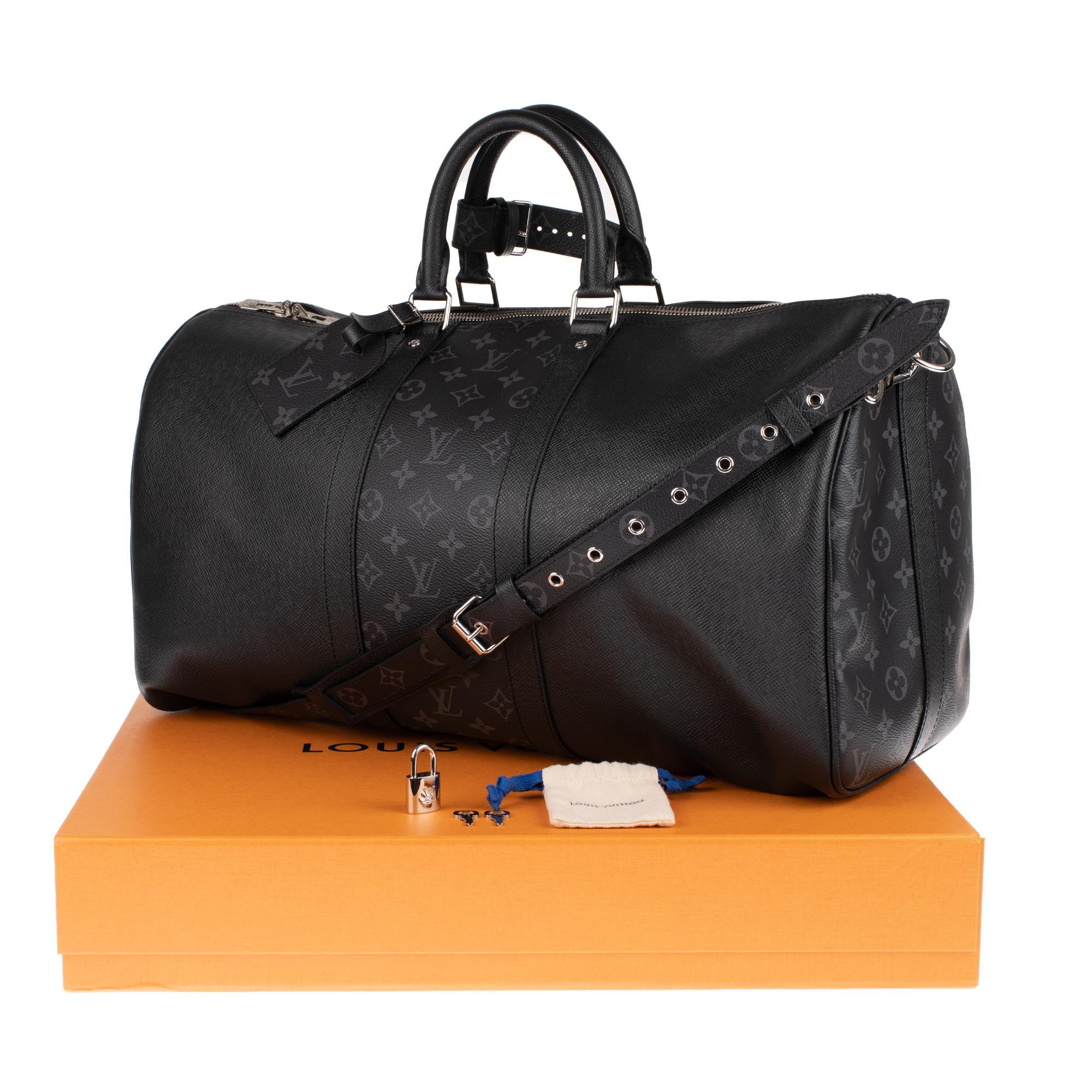 Rare brand new Louis Vuitton Keepall 50 Taigarama travel bag with strap ! 5