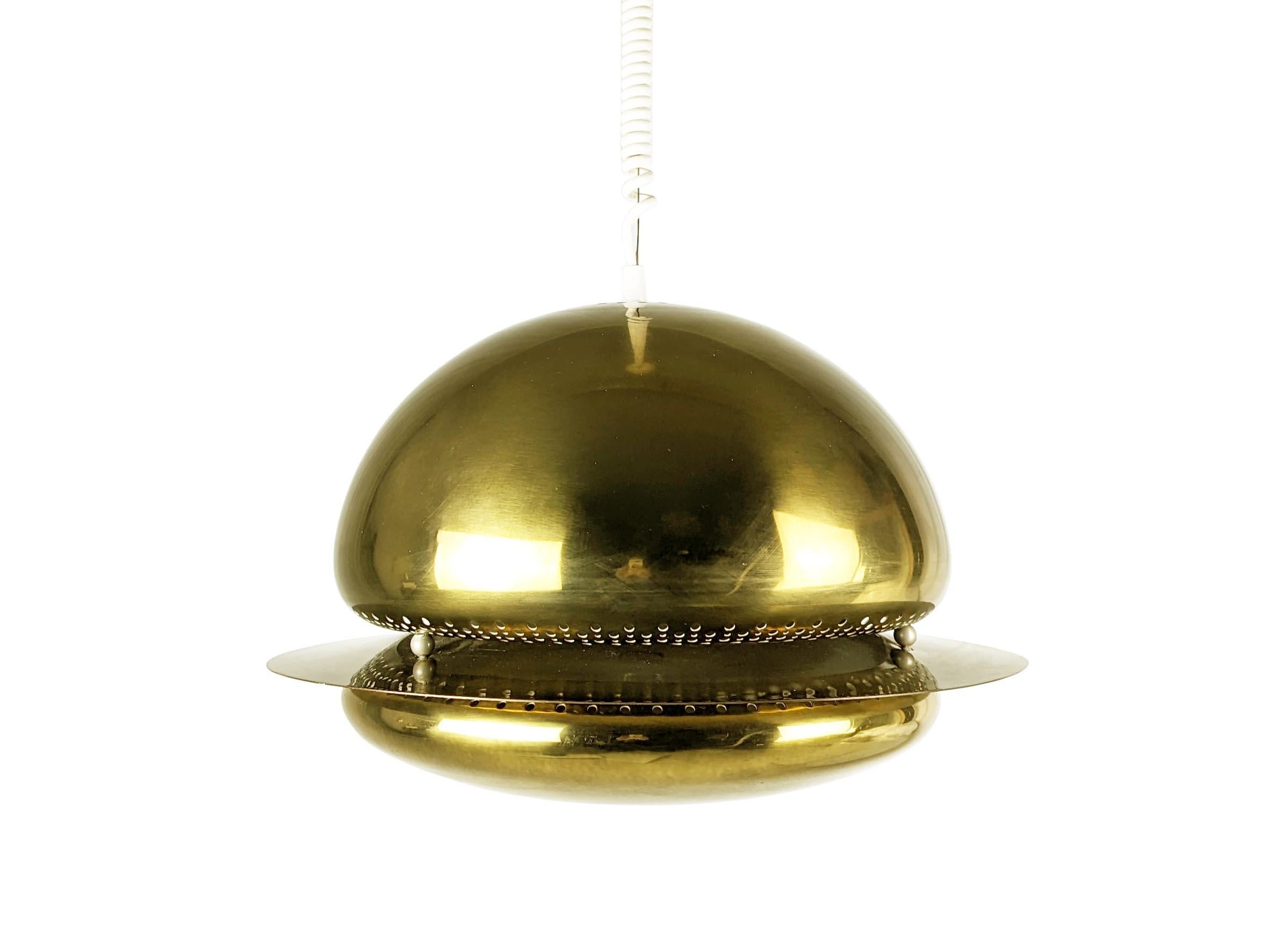 Rare Brass 1970s Nictea Pendant by Afra e Tobia Scarpa for Flos In Good Condition For Sale In Varese, Lombardia