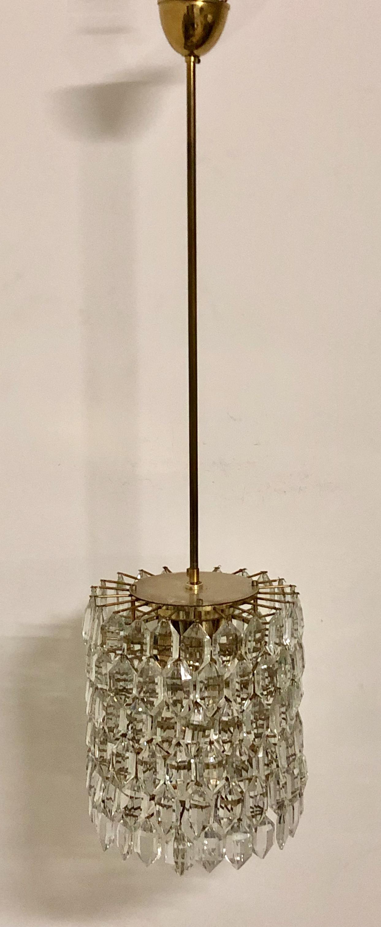  Bakalowits Glass Pendant Chandelier, circa 1960s 2