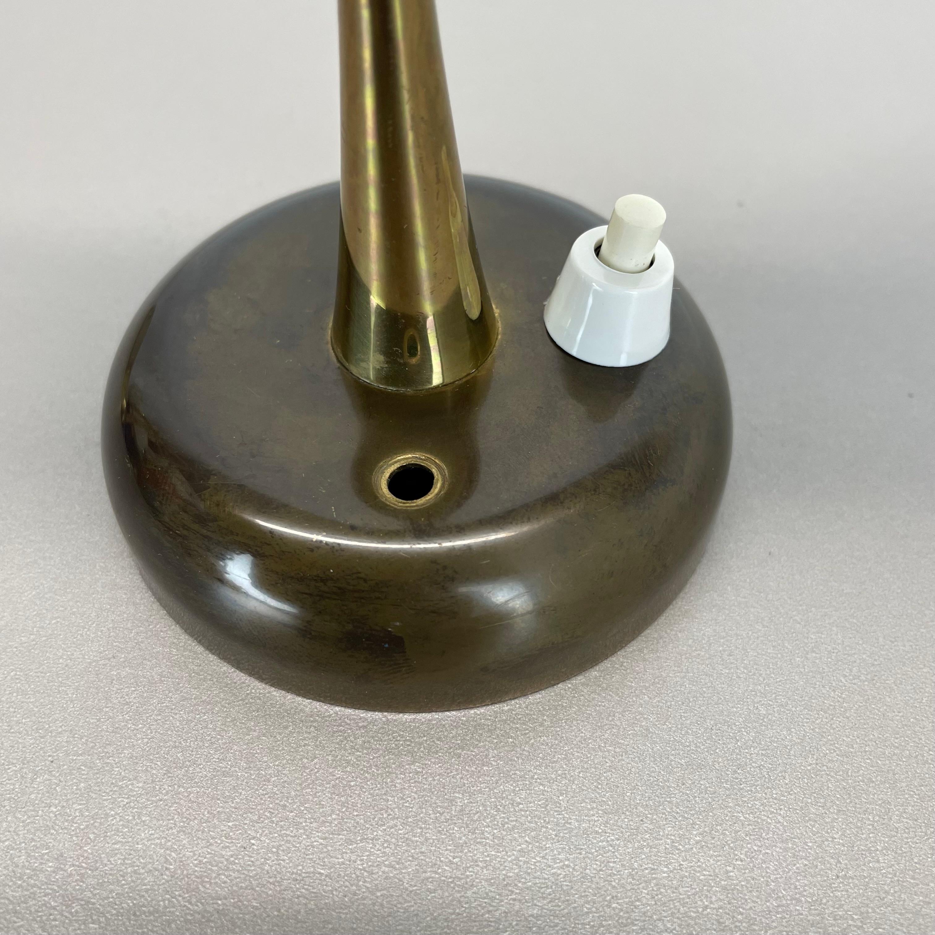 rare Brass and metal DIABOLO Stilnovo Style Theatre Wall Light, Italy 1950s For Sale 3