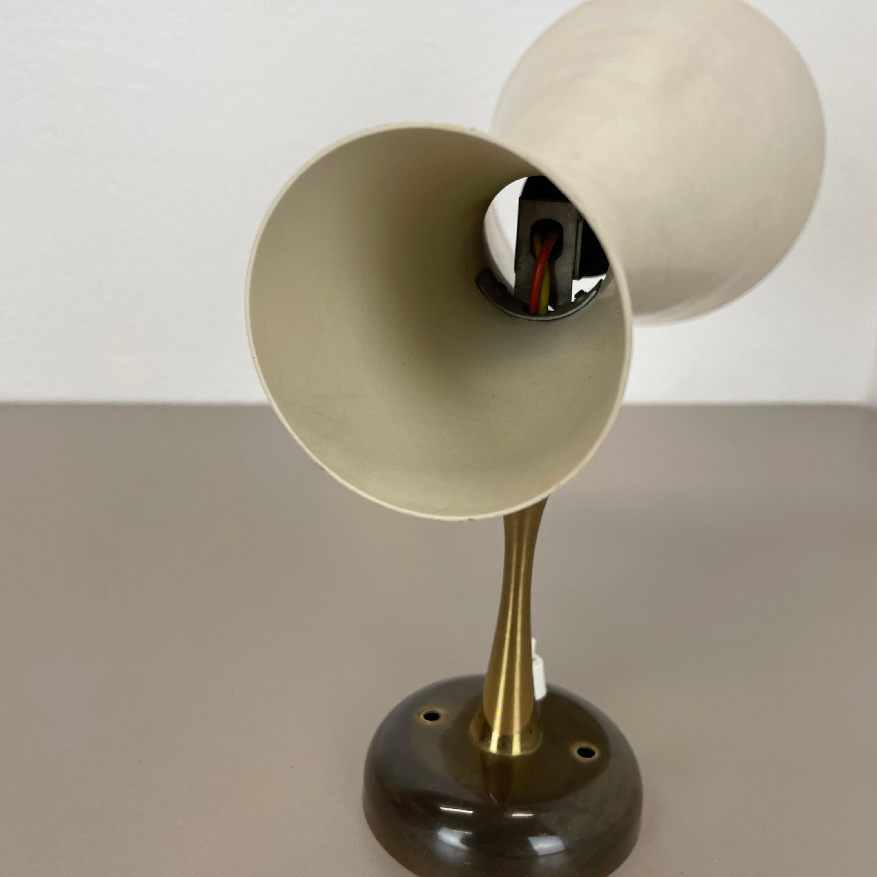 rare Brass and metal DIABOLO Stilnovo Style Theatre Wall Light, Italy 1950s For Sale 8