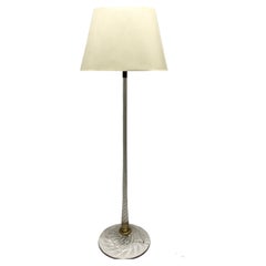 Rare Brass and Murano Glass Floor Lamp by Venini, Italy circa 1950s