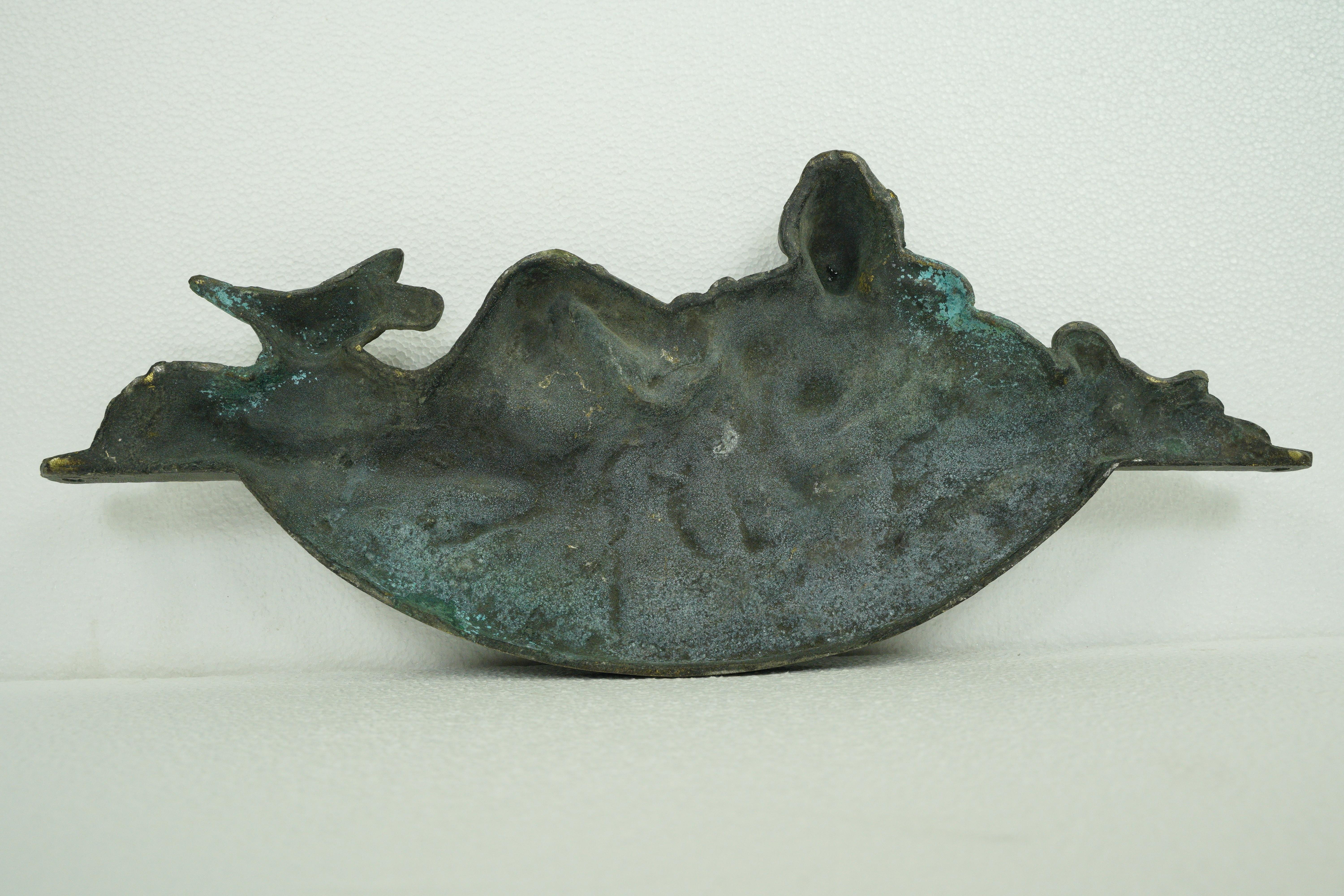 Rara applique in ottone della dea dell'abbondanza Abundanita in vendita 7