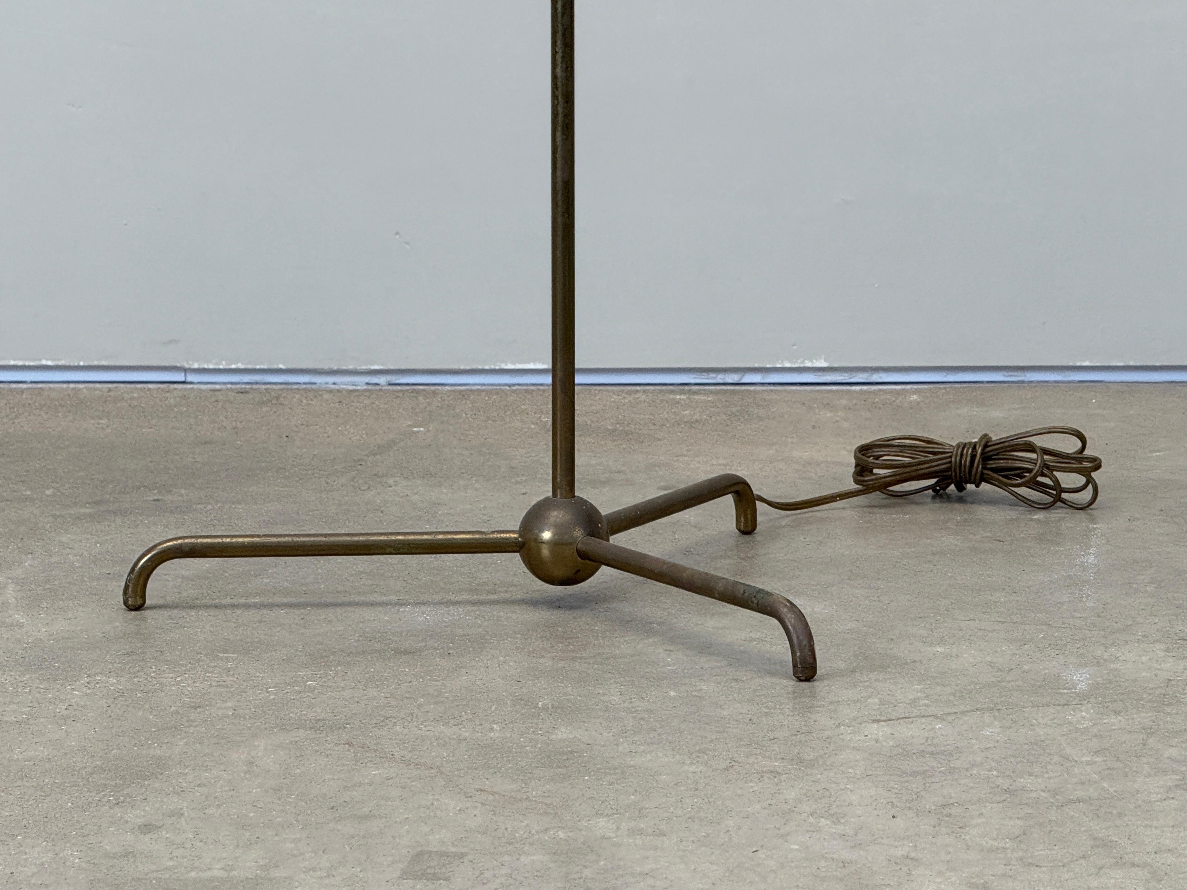 Rare Brass Floor Lamp by T.H. Robsjohn-Gibbings For Sale 3