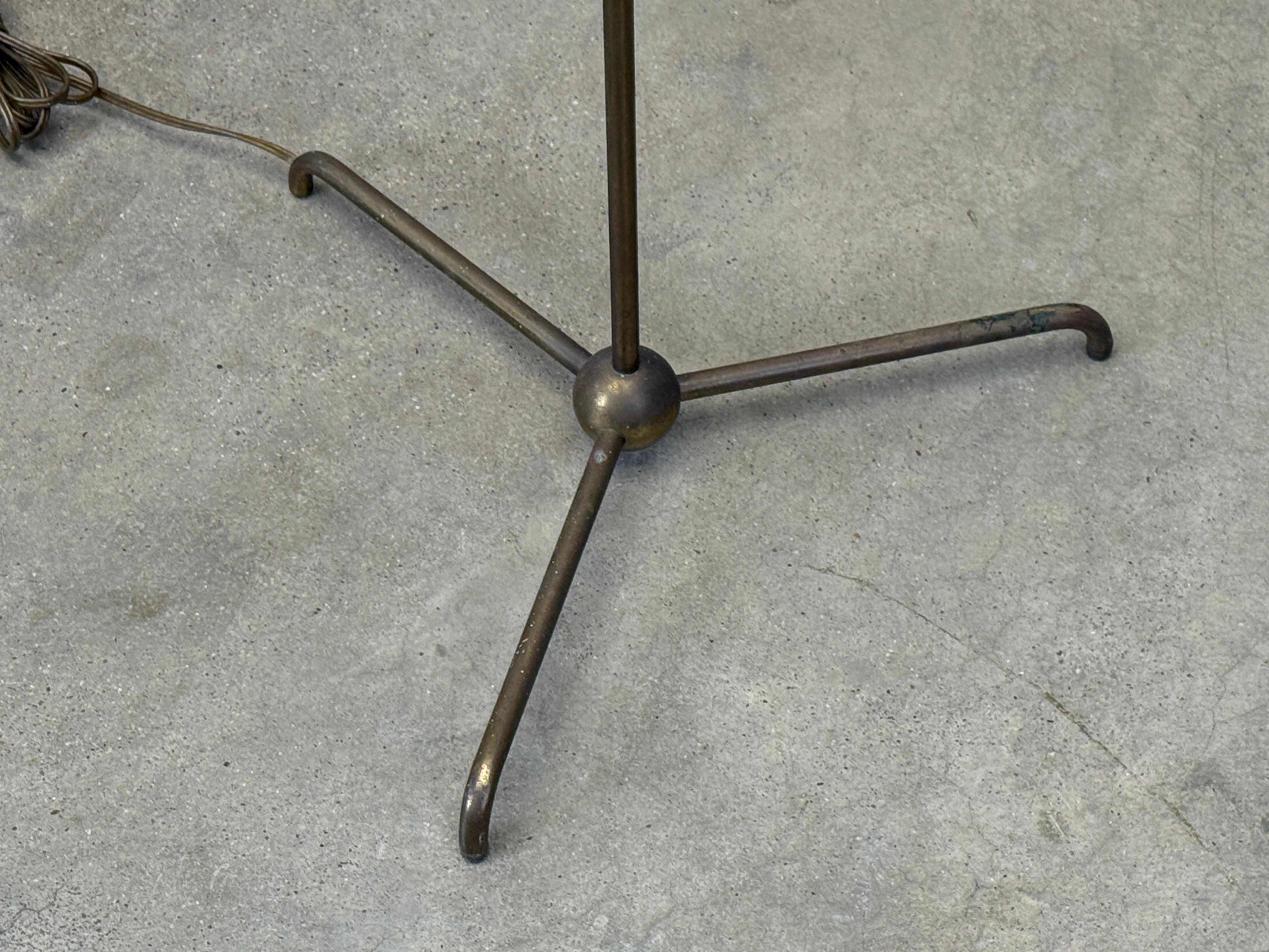 Rare Brass Floor Lamp by T.H. Robsjohn-Gibbings For Sale 5