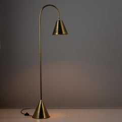Rare Brass Floor Lamp by Valenti