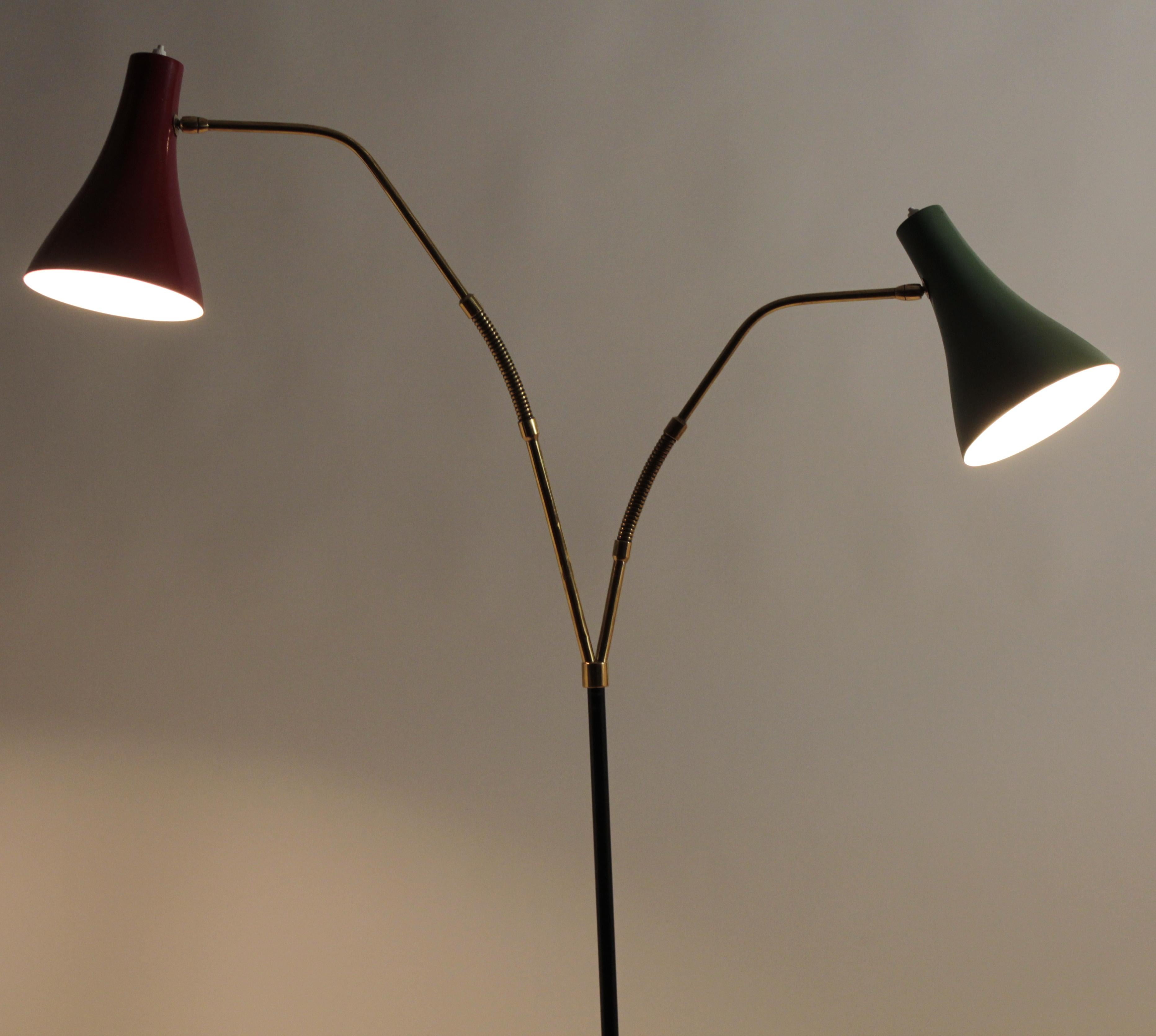 By  Lumen Milan,  Italian  Mid- Century   Floor  Lamp 6
