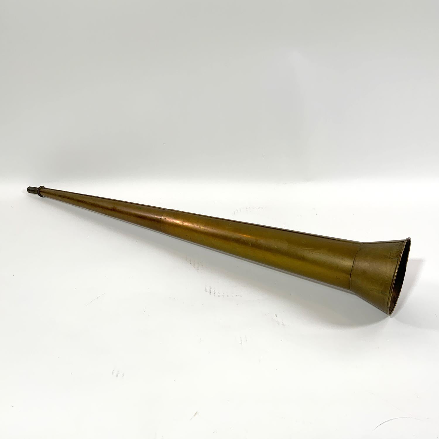 Early 20th Century Rare Brass Maritime Signal Horn For Sale