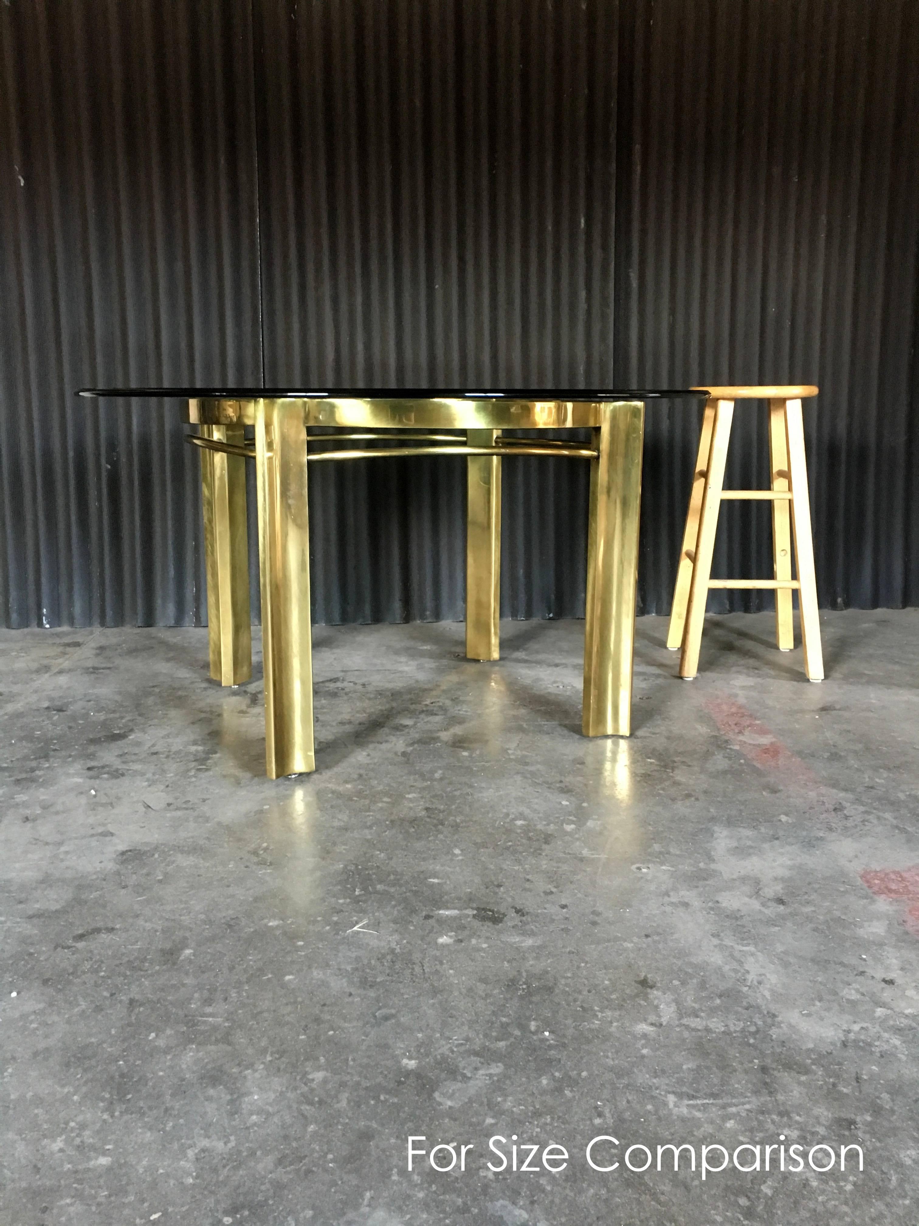 Plated Rare Brass Mastercraft Dining or Game Table