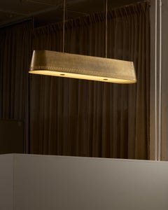 Rare Brass Pendant by Böhlmarks, Sweden, 1940s