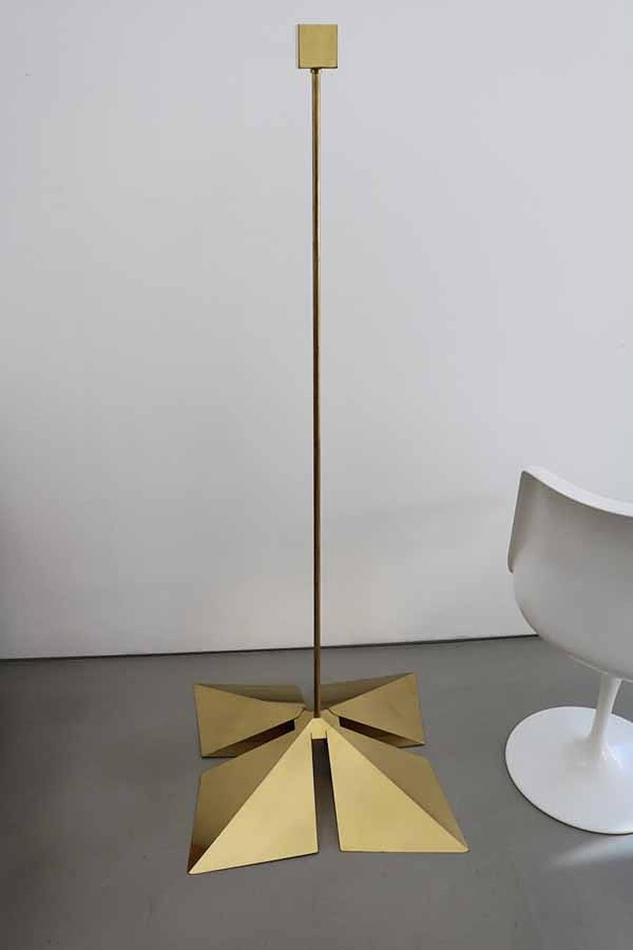 Rare Brass Pendant Lamp by Vereinigte Werkstätten München, Germany, 1970s For Sale 1