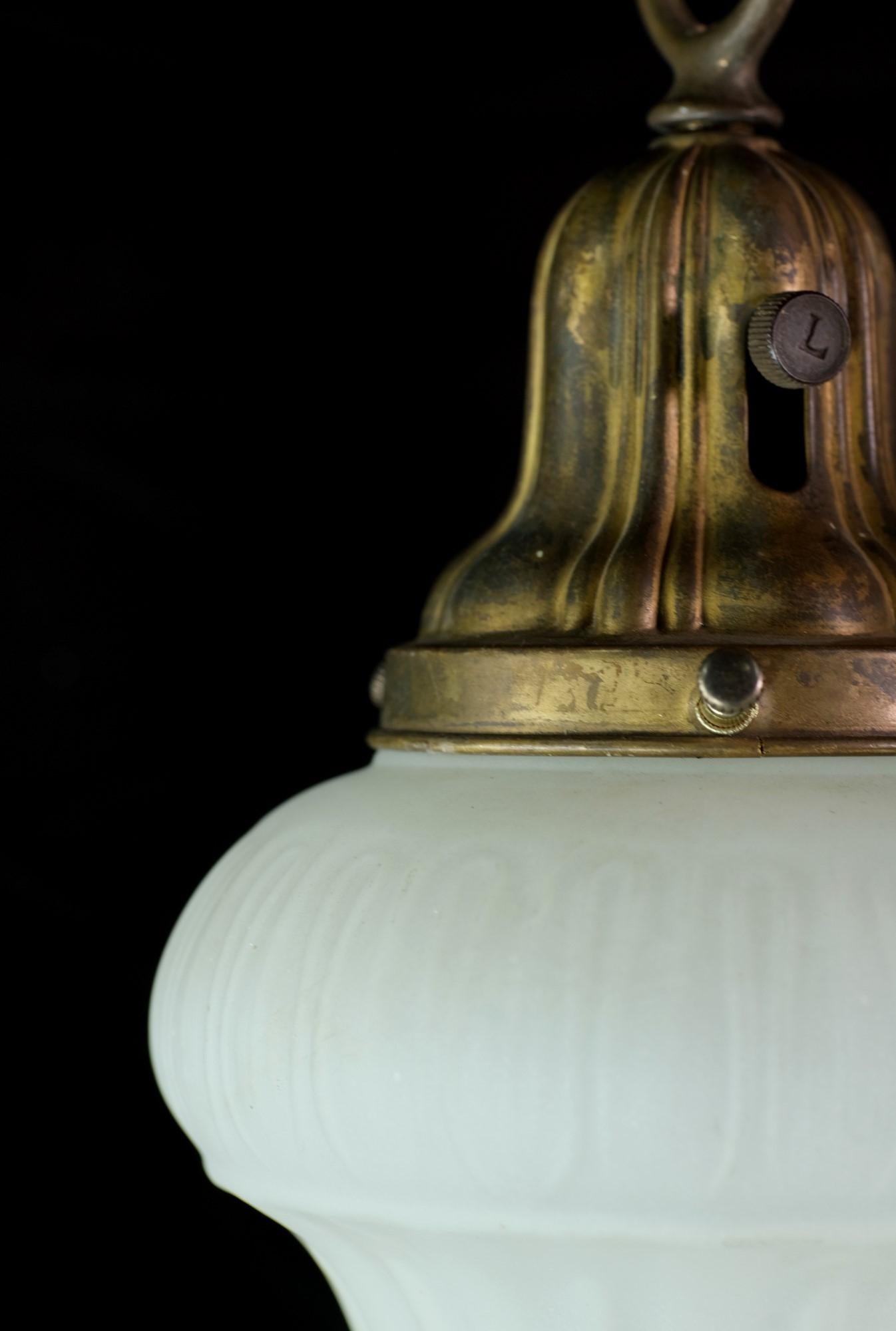 Victorian Rare Brass Sheffield Down Light Chandelier w/ 5 Shades