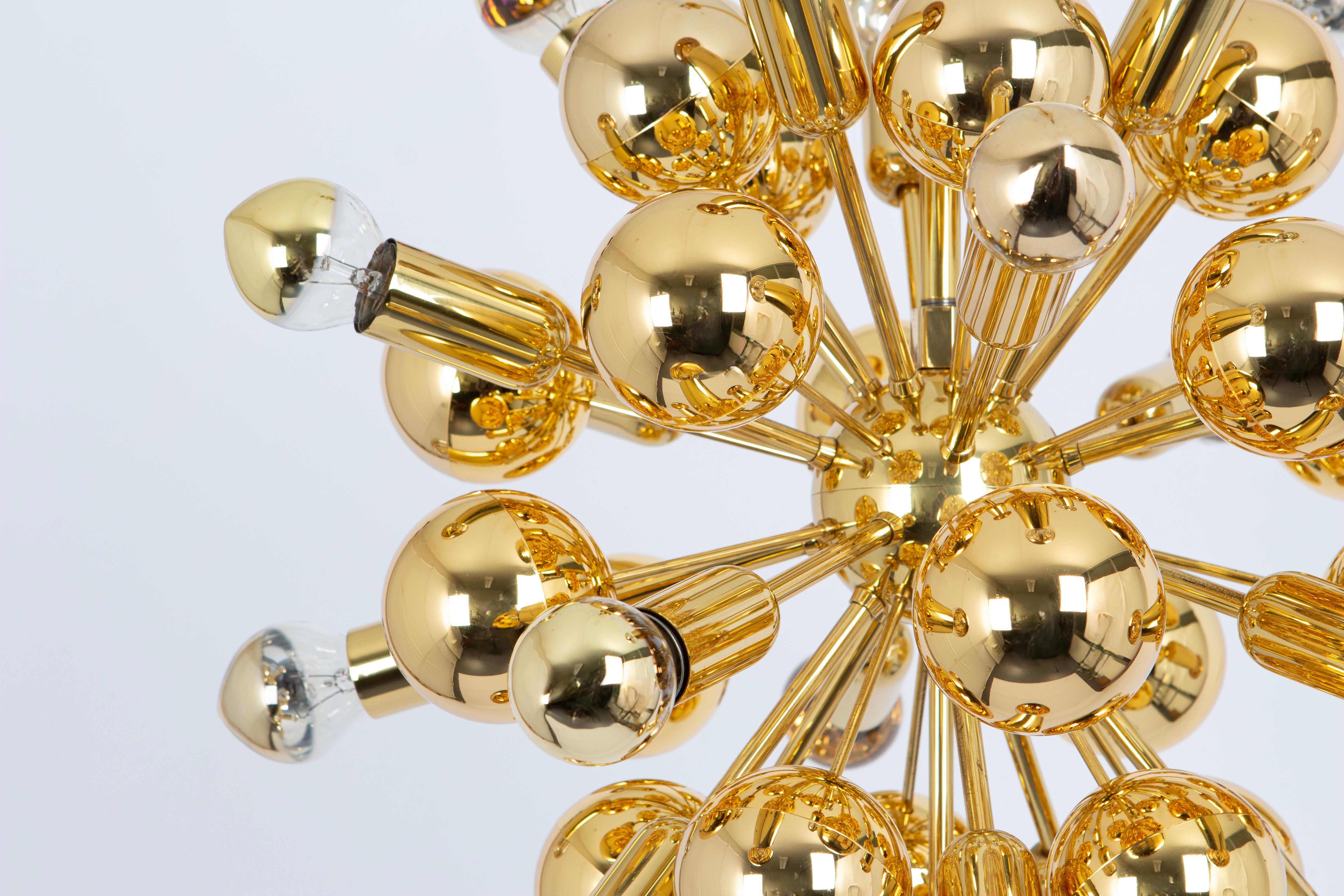 Rare Brass Space Age Sputnik Chandelier by Cosack, Germany, 1970s 2